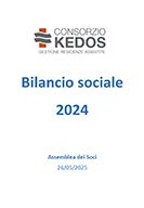 cover Bilancio sociale 2024 Consorzio Kedos